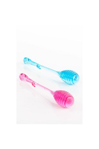 İndiriminVar 2 Pieces Plastic Presentation Honey Spoons - Special Design Serving Spoons