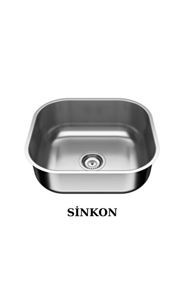 SİNKON Krom Kare Evye 40 X 45 Nokta Desen Geniş Delik Süzgeçli Sifon Dahildir