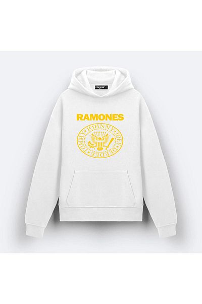 exans Ramones Logo258 Design Printed Hooded Sweatshirt