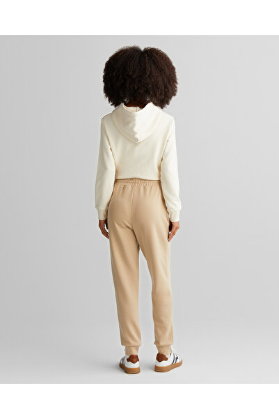 Gant Kadın Bej Regular Fit Logolu Eşofman Altı