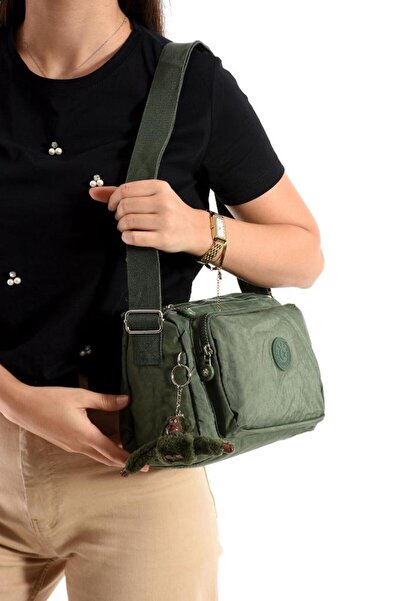 Baginn Kadın Postacı Çanta Hafif Klinkır Kumaş 25*18 Cm Çapraz Askılı Omuz Ça...