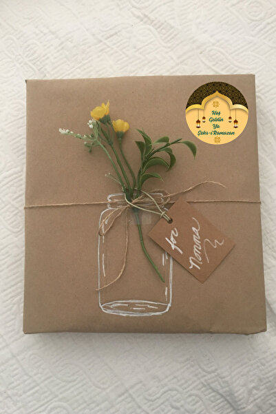 Dekals 20 Adet Hediye Poşeti Etiketi Hoş geldin Ramazan Etiketi Yuvarlak Sticker Küçük Boy