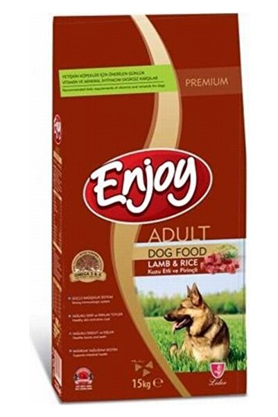 Enjoy Kuzu Etli Pirinçli Yetişkin Köpek Maması 15 Kg (Lamb & Rice)