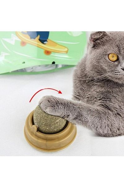 Zeki Karga Fun Natural Catnip Edible Catnip Grass Play Ball Toy Cat Mint Ball O