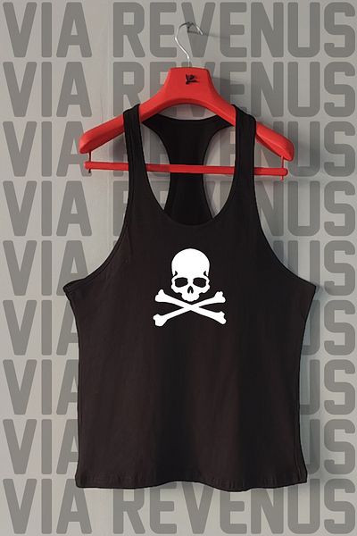 Vordevia Danger Printed Tank Top Sports Tank Top