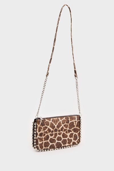 DeFacto Damska torebka typu crossbody z wzorem w panterkę E0716Axns