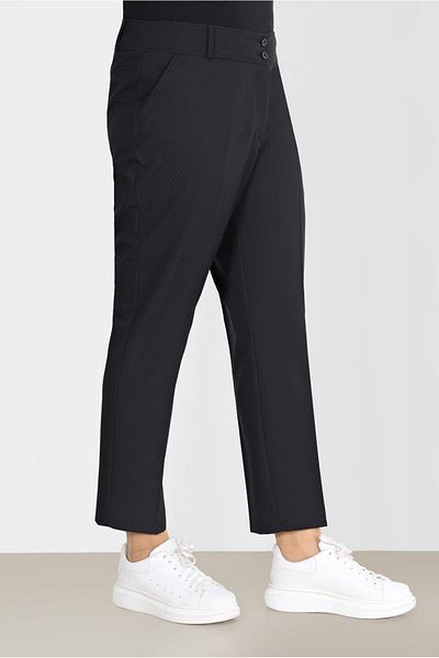 TRENDTESETTÜR Women's Black Classic Cut Trousers 70278
