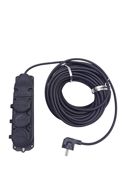 Go İthalat 3-Piece 20 Mt Extension Cable Rubber Socket with Bag 3X1.5 Cca Cab...