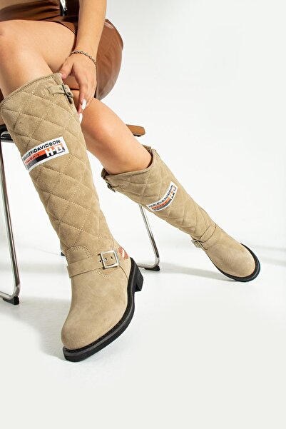 Harley Davidson Laconia Crosta Süet Kadın Çizme