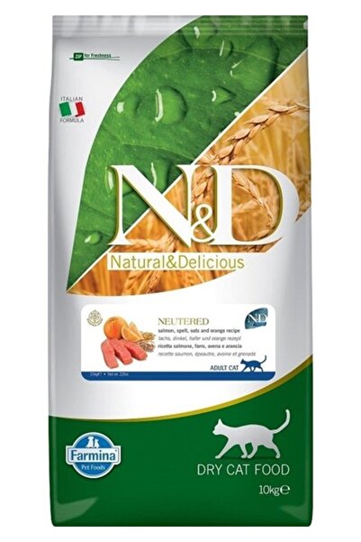 N&D Düşük Tahıllı Somonlu Kısırlaştırılmış Kedi Maması 10 kg CB7842