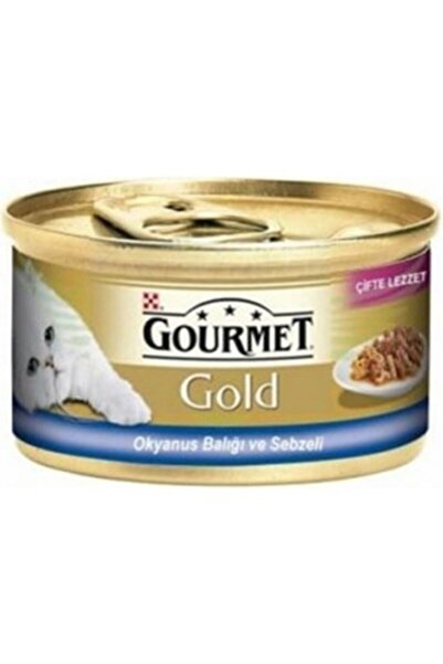 Gourmet Gold Çifte Lezzet Okyanus Balığı&sebzeli Yaş Kedi Maması 85 gr X 24 Adet