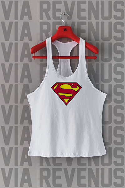 Vordevia Superman Printed Tank Top Sports Tank Top