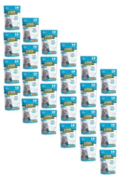 Jungle Kedi Somonlu 24 Adet 100 g Pouch