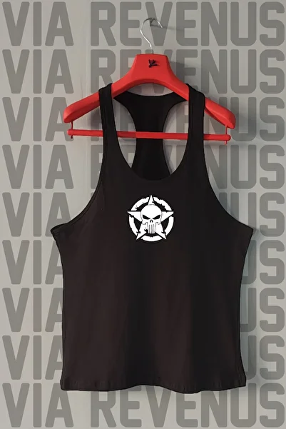 Vordevia Punisher Printed Tank Top Sports Tank Top