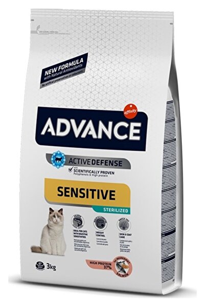 Advance Sterilized Kısırlaştırılmış Somonlu Kedi Maması 3 kg -