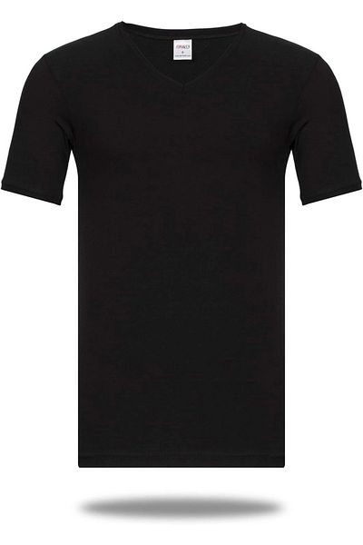 buHillco Star Modal Half Sleeve V-Neck T-Shirt Undershirt