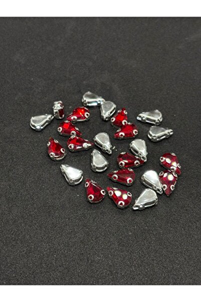 BEİLYS COSMETİCS & ACCESSORY حجر زجاجي مقاس 1.3 سم مع علبة قطرة/كمثرى مقاس 8 ...