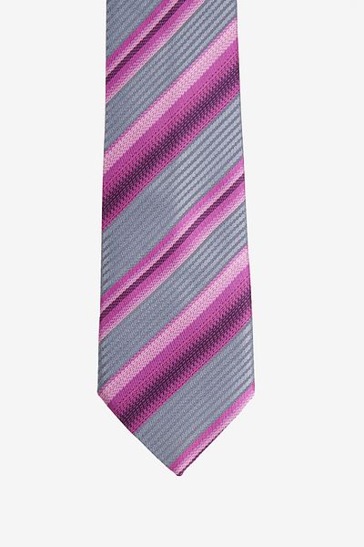 AC&Co / Altınyıldız Classics Men's Grey-pink Patterned Tie