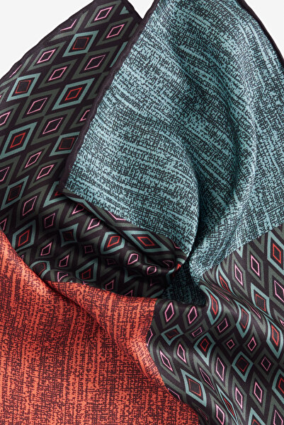 ALTINYILDIZ CLASSICS Men's Green-Burgundy Handkerchief