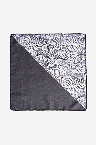 ALTINYILDIZ CLASSICS Чоловіча чорно-біла хустинка