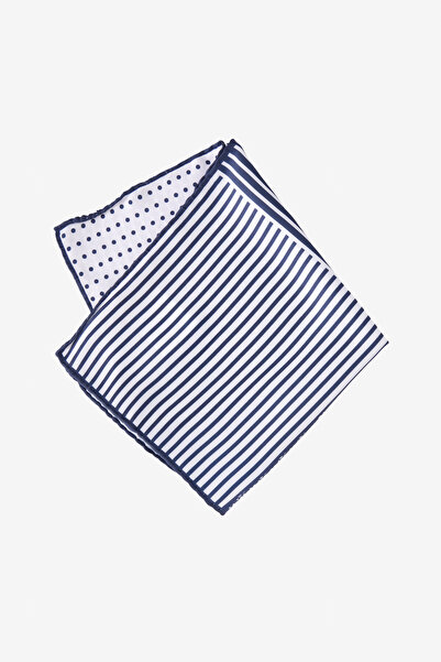 ALTINYILDIZ CLASSICS Men's Navy Blue-White Handkerchief