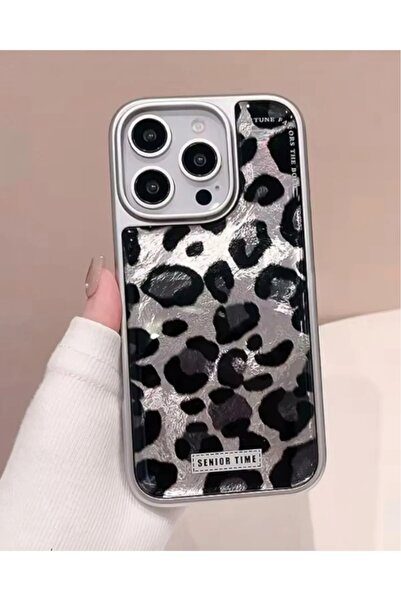 ByVuccia iPhone 11 Compatible Senior Time Leopard Patterned Shiny Case