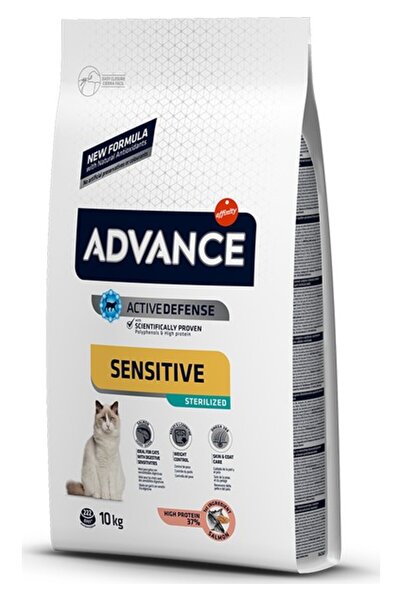 Advance Cat Sterilized Somonlu Pirinçli Kısır Yetişkin Kedi Maması 10 Kg