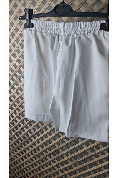SONGÜLBERİK White Pleated Short Skirt