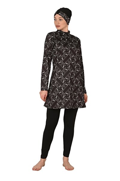 fantastik store Fantasy Women's Patterned Hijab Swimsuit