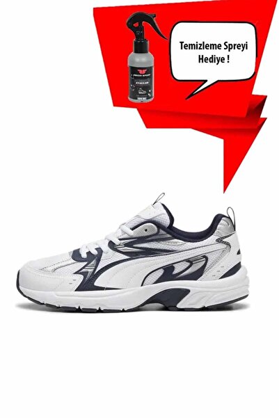 Puma Milenio Tech-Club B-1 (Temizleme Spreyi Hediyeli) Unisex Sneaker Ayakkabı 392322-05-1 Beyaz/Mav
