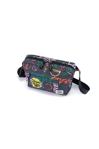 American Tourister CHUPA CHUPS CASUAL WAISTBAG ASPHALT YELLOW