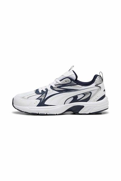 Puma Unisex αθλητικά παπούτσια Milenio Tech-Club Navy-White Unisex Sneaker Shoes 392322-05-2 Λευκό/Μπλε