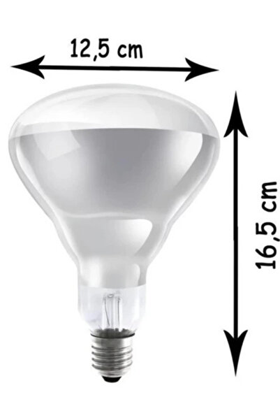 Avarson 250W Kızılötesi (infrared) Isıtıcılı Hayvan Isıtma ve Kuluçka Lambası (Sarı Işık) E27 (Kalın Duy)