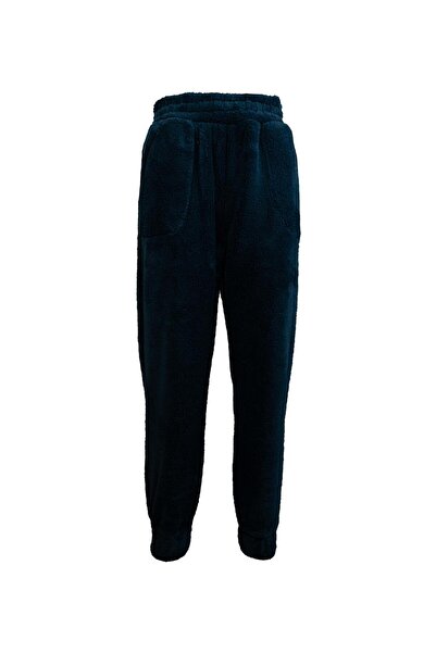 Baveno Peluş  Paçası Büzgülü Tek Eşofman Altı