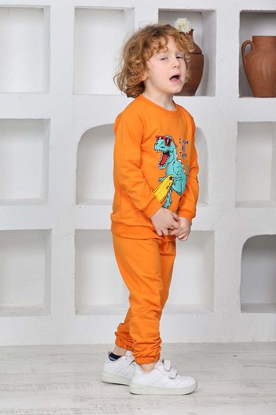 relax kids Dinasor Printed Men's Suit