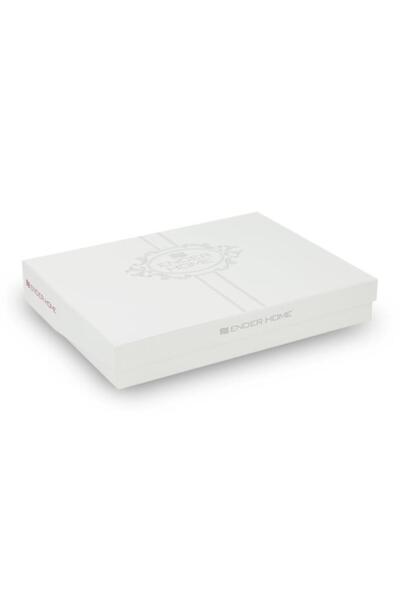 Ender Home King Size Satin Duvet Cover Set Plain Cotton Home Hotel Set Boxed