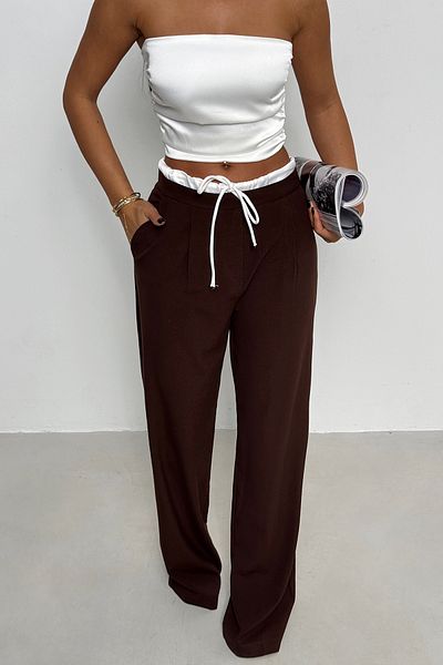 Eyyo Alexa Ate-2010 Brown Trousers