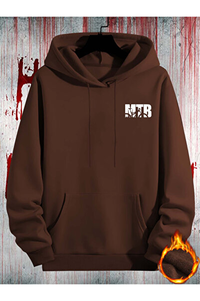 Lider Leather Hanorac imprimat cu glugă - amestec de bumbac și poliester, des...