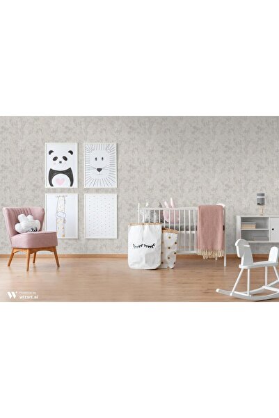 Adawall Vera1513-2 Gri Renkli Hafif Desenli Duvar Kağıdı 16,50 M2