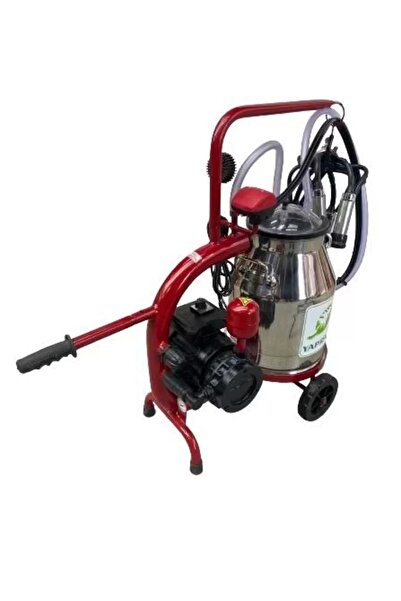 BARTECH Yaprak Tekli Inek Süt Sağım Makinası C30 Krom Güğüm Kuru 30lt