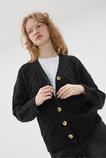 Addax Double Pocket Buttoned Knitwear Cardigan H3388-C13