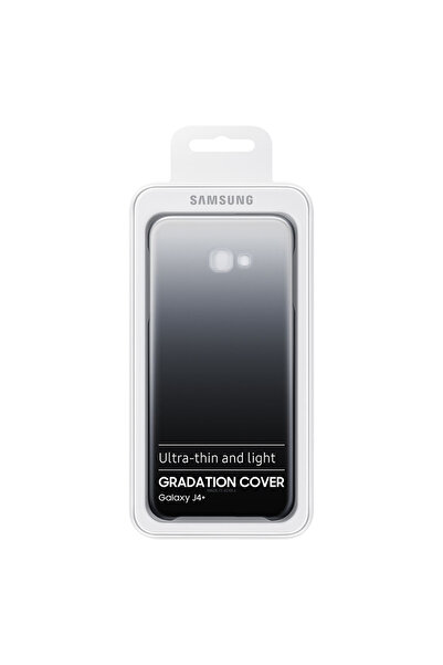 Samsung Galaxy J4 Plus Ile Uyumlu Gradation Kılıf Siyah Ef-aj415cbegww