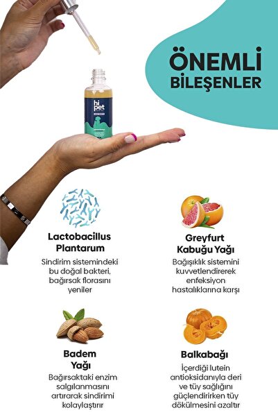 HiPet Sıvı Probiyotik Kedi Probiyotik 50 ml.