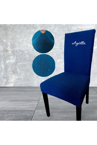 Home likralı kare desen sandalye örtüsü/sandalye kılıfı