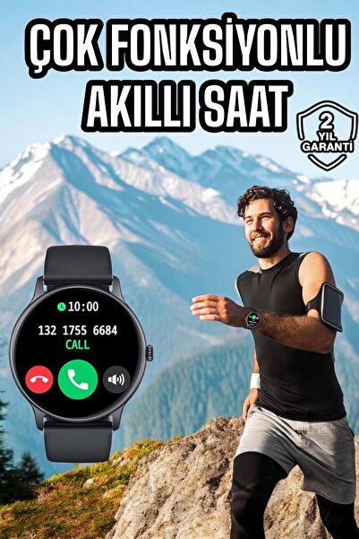 Genel Markalar Akıllı Saat Çok Fonksiyonlu Sesli Görüşme NFC Uyumlu Amoled Ekran