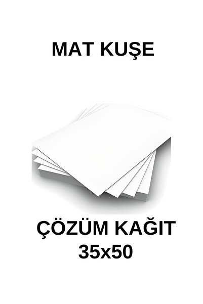 ÇÖZÜM KAĞIT Mat Kuşe Gramajlı Kağıt 35X50 Cm 170 Gr - 50 Adet