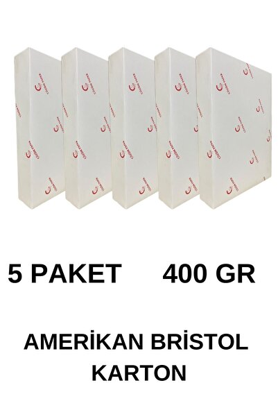 ÇÖZÜM KAĞIT بطاقة بريستول A4 - 500 قطعة، 400 جرام، 5 عبوات أمريكية