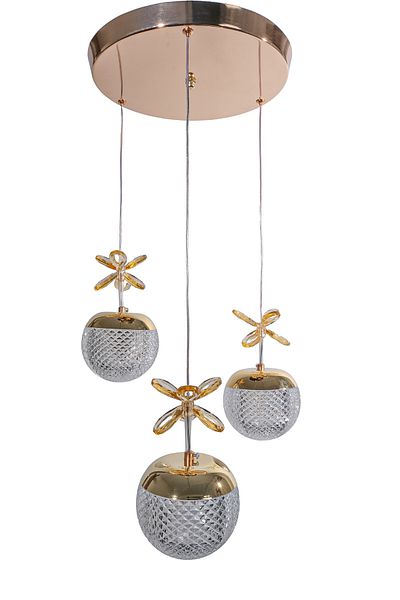 Fer Avize Buse 3-Piece Pendant Lamp Chandelier Modern Decorative Living Room Hallway Living Room Bedroom