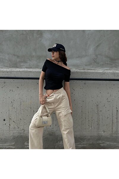 Köstebek Μπλούζα Crop με κοντό μανίκι γιακά Madonna