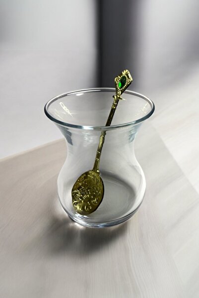 holy Kahverengi Etnik Motifli 6’lı Çay Kaşığı